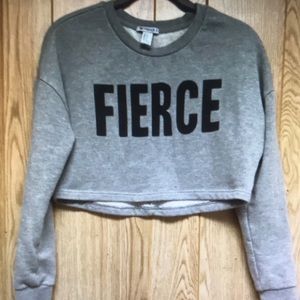 Cropped sweatshirt